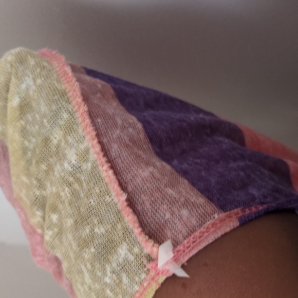 Caren Sport Multicolor Striped Short Sleeve Top - Picture 8 of 8